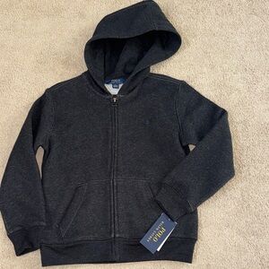NWT Polo by Ralph Lauren Kids Charcoal Hoodie